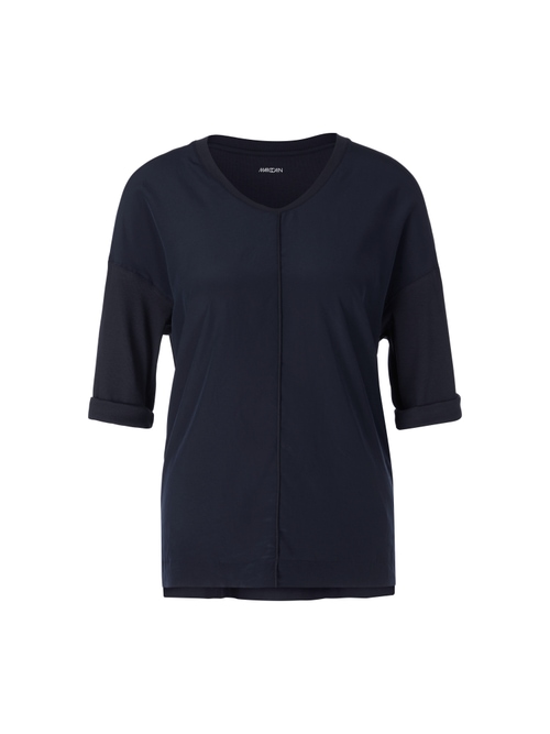 Marc Cain Women's Blue Blouse Shirt Made From Material Mix, 20 (N7)