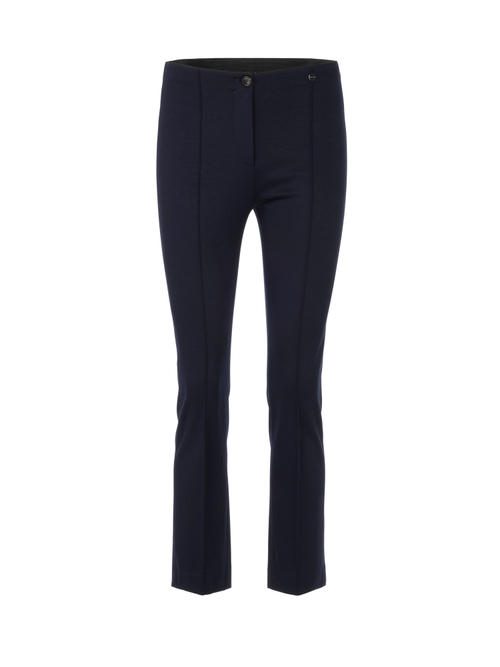 Marc Cain Women's Blue 7/8 Trousers In Fine Jersey, 18 (N6)